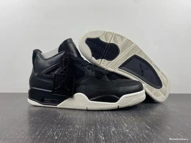 MaikeSneakers Retro Jordan 819139-010 Black Hair Pony 4 0604